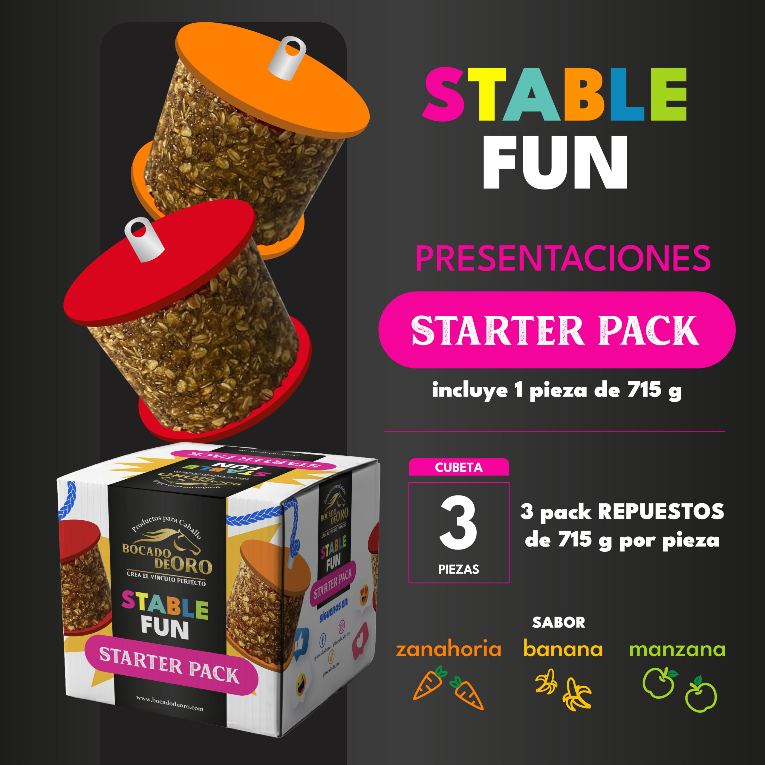 Bocado-Stable-fun-02 Presentaciones Stable fun Juguete Caballeriza